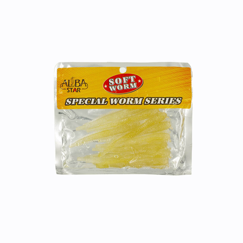 Albastar Special Worm Sahte Kurt - SARI SİMLİ - 5CM