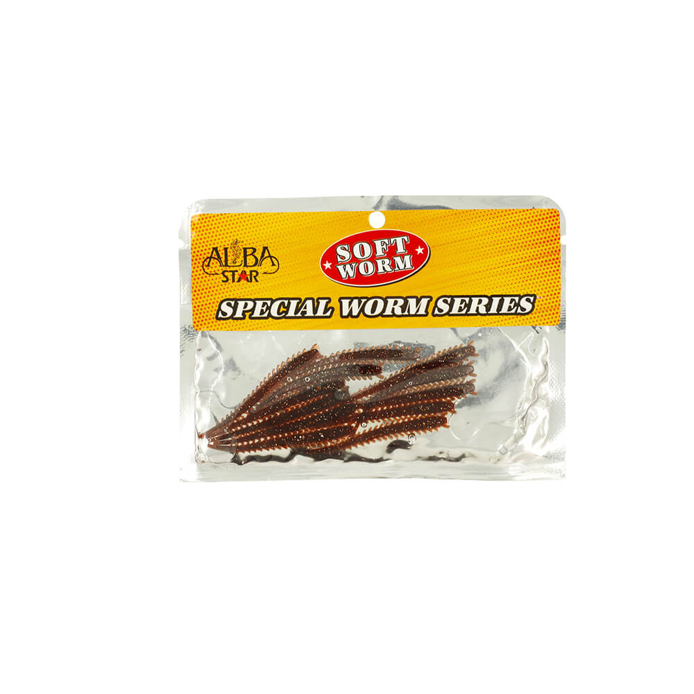 Albastar Special Worm Sahte Kurt - KAHVERENGİ - 5CM