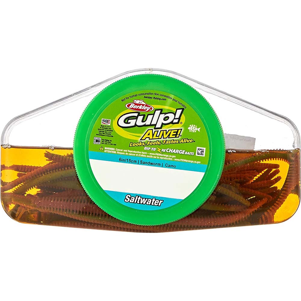 Berkley Gulp Alive Saltwater Sandworm - CAMO - 15CM