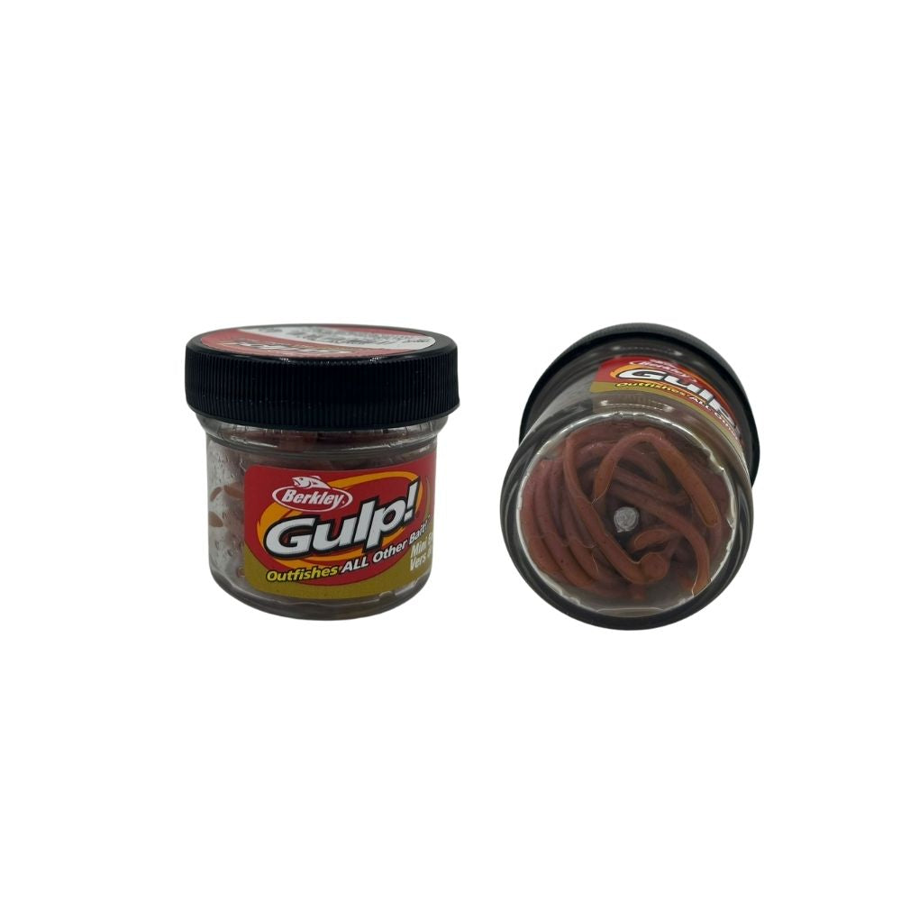 Berkley Gulp Mini Earthworms Sahte Kurt - NATURAL BROWN - 3CM