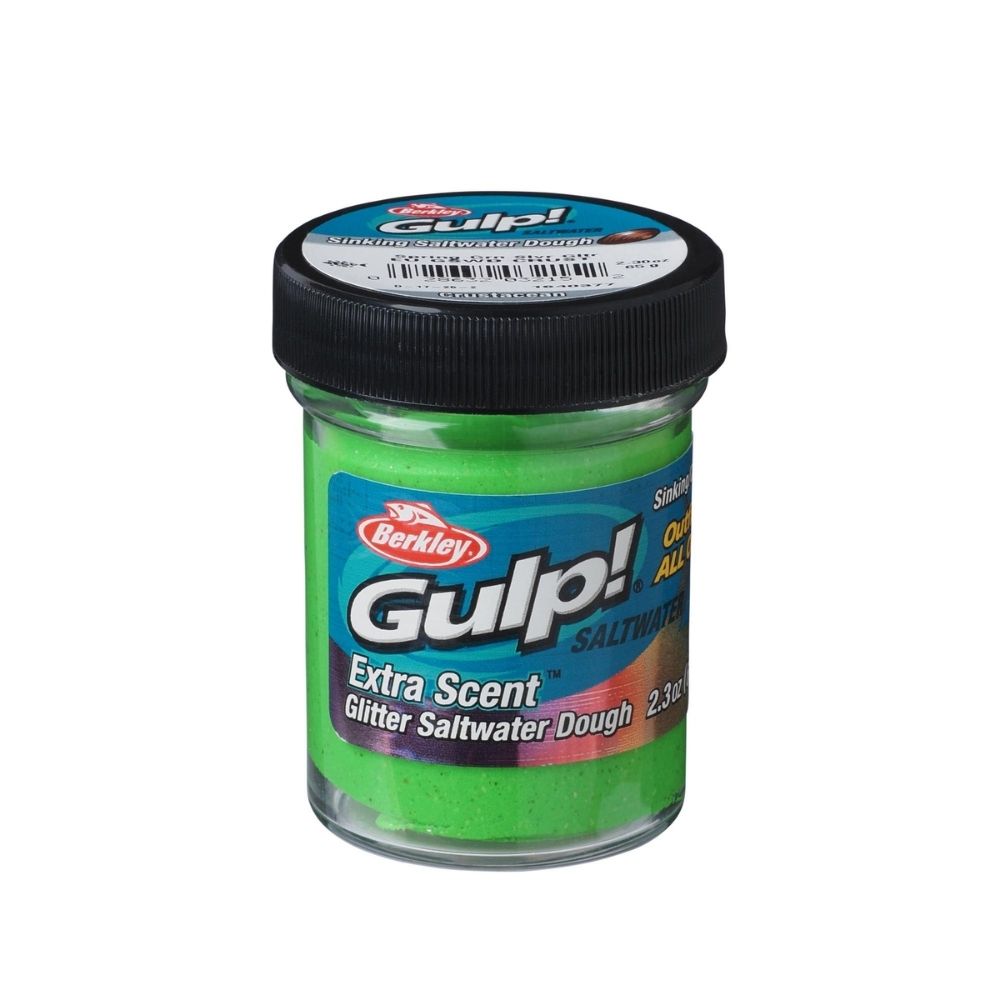 Berkley PowerBait Extra Scent Saltwater Hamur - SPRING GREEN-SILVER - 50GR