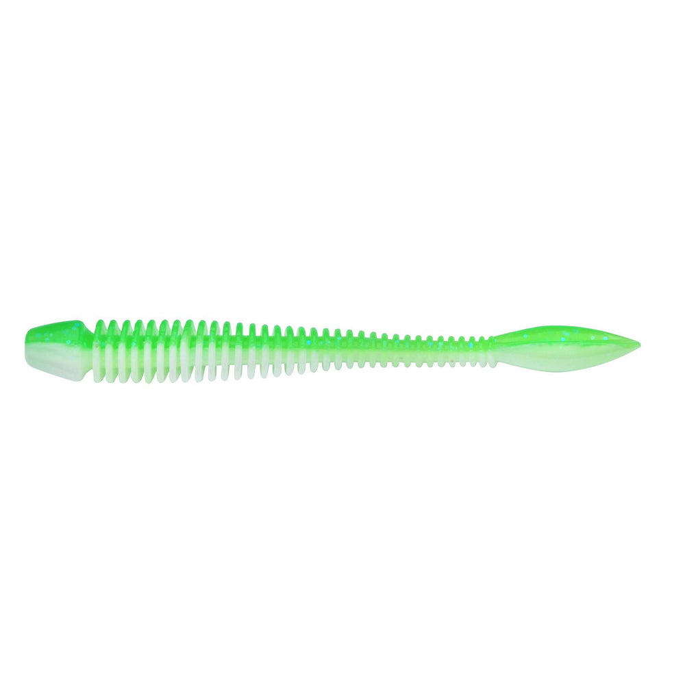 Berkley Powerbait Flail Suni Yem - SPRING GREEN - WHITE - 50MM