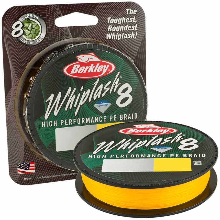 Berkley Whiplash 8 Braid İp Misina - YELLOW - 0.12MM - 300MT - 17.5KG