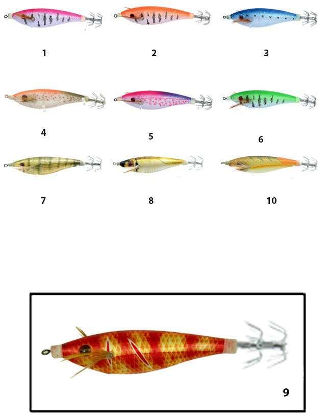 Captain 3010 Kalamar Zokası 7cm Flash Filinta Squid - 9