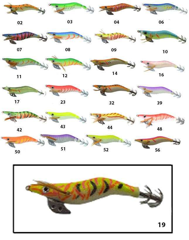 Captain 3017 Kalamar Zokası 10cm Wanted UV Squid Size 25 - 19