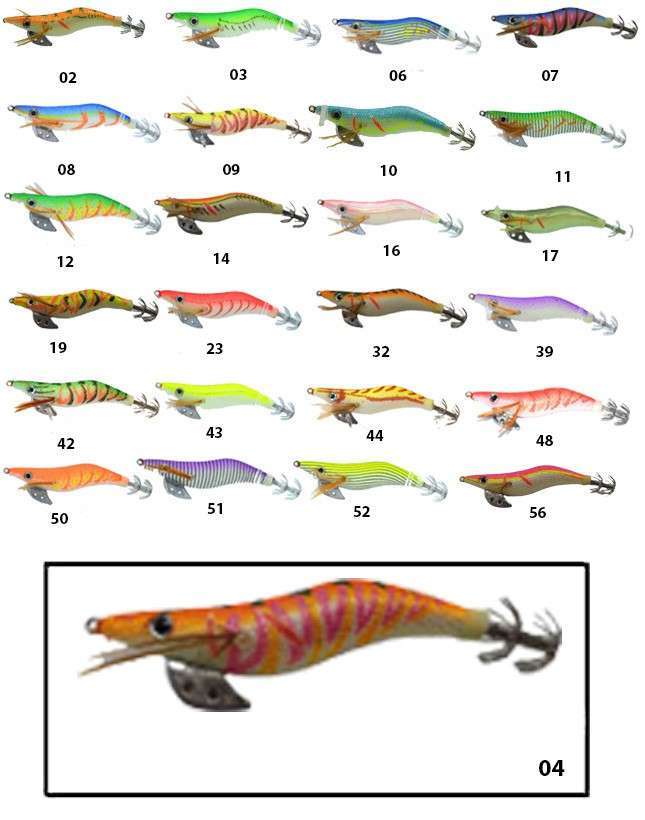 Captain 3017 Kalamar Zokası 10cm Wanted UV Squid Size 25 - 04