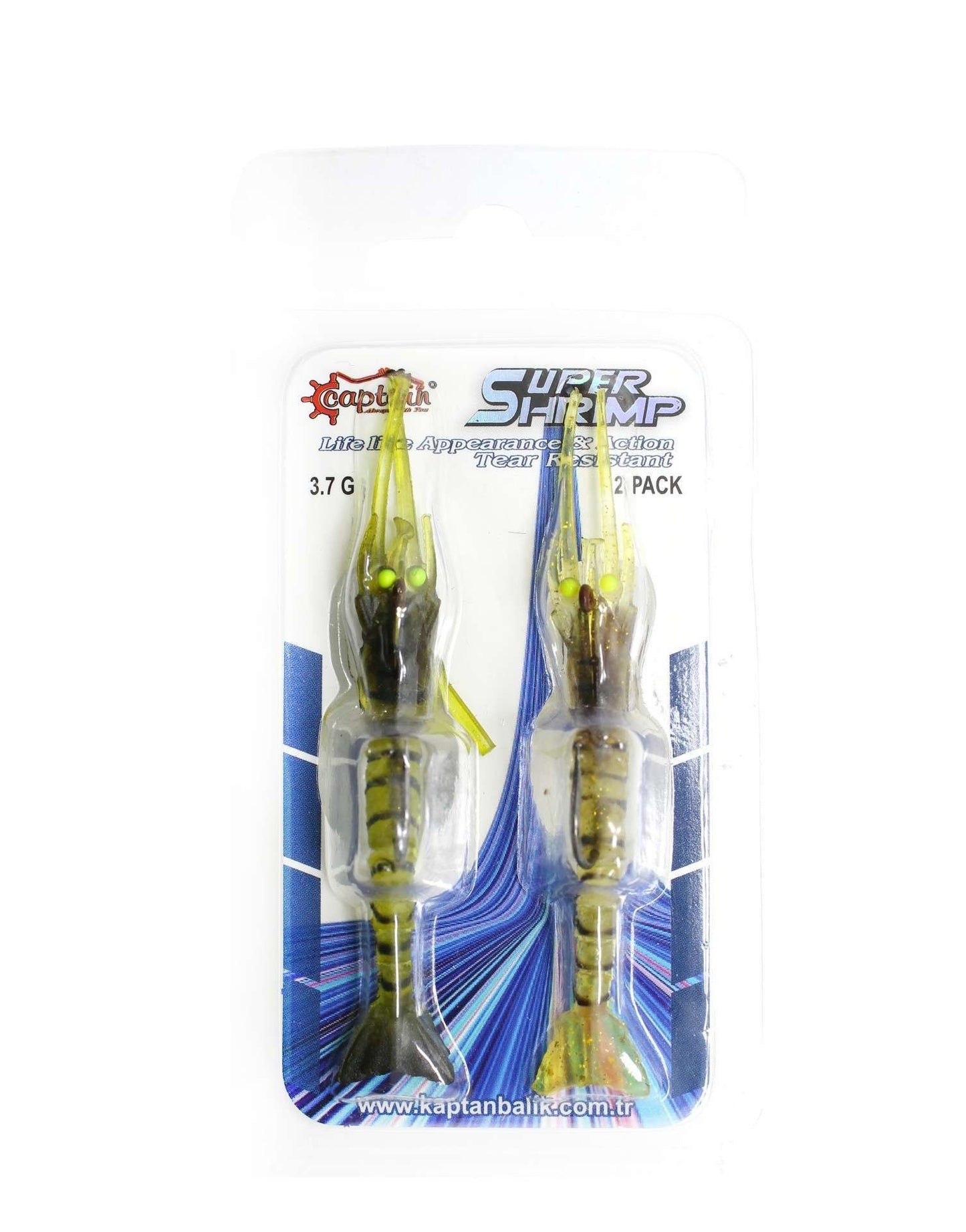 Captain 3048 Magic Shrimp 2li SET 3D Silikon Karides 50mm 37gr Suni Yem