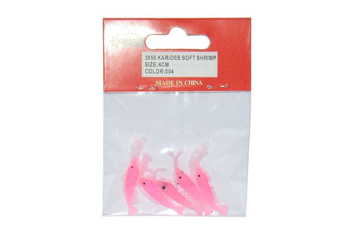Captain 3050 Silikon Karides 4cm Suni Yem 5li Paket - 004