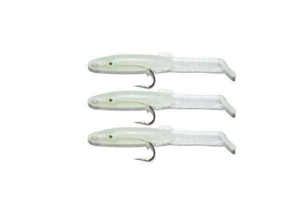 Captain 3526 Eel Fish 5cm Silikon Zargana Suni Yem 3lü Paket - E11 GREEN