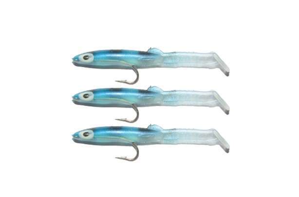 Captain 3526 Eel Fish 5cm Silikon Zargana Suni Yem 3lü Paket - E20 BLACK