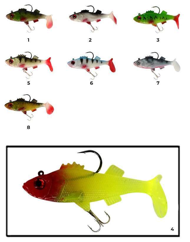 Captain 3549 Bebeto Soft 10cm Levrek Silikonu Suni Balık - 4