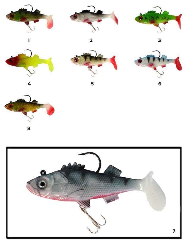 Captain 3549 Bebeto Soft 10cm Levrek Silikonu Suni Balık - 7