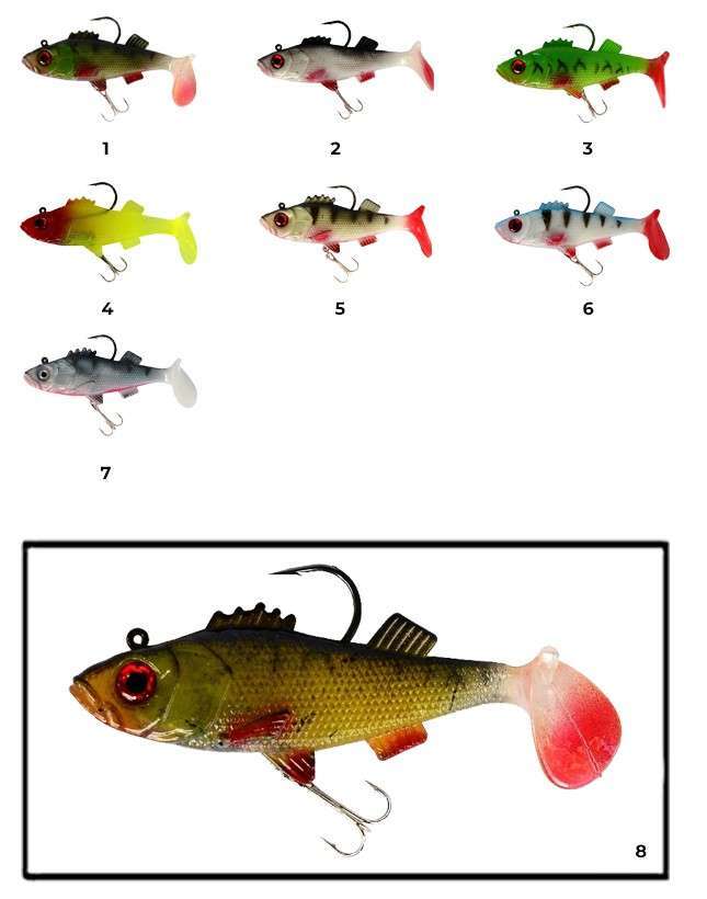 Captain 3549 Bebeto Soft 10cm Levrek Silikonu Suni Balık - 8