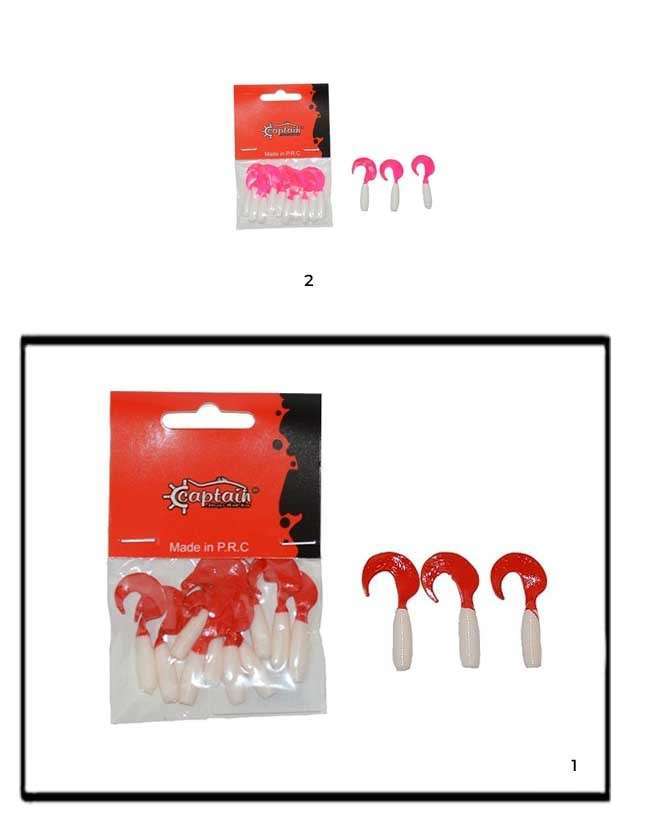 Captain 3565 Amadeus Twist Soft 4cm Levrek Silikonu 10lu Suni Yem - 1