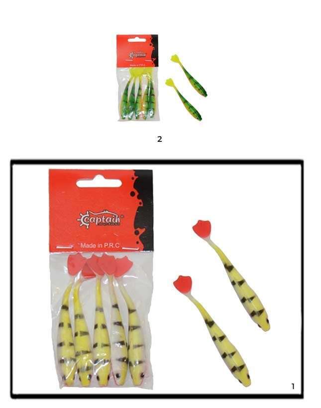 Captain 3566 Pencil Duck 9cm Levrek Silikonu 5li Paket Suni Yem - 1
