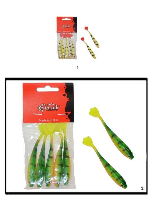 Captain 3566 Pencil Duck 9cm Levrek Silikonu 5li Paket Suni Yem - 2