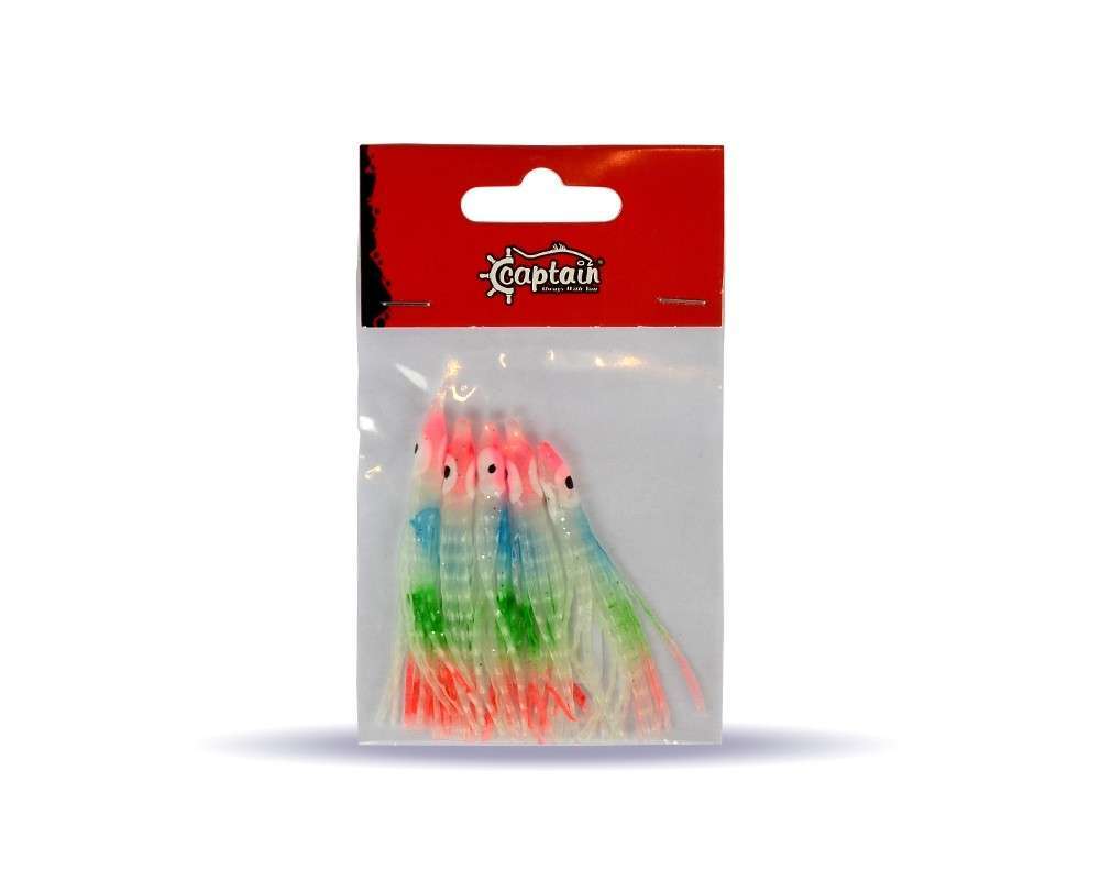 Captain 3594 Octopus Curly 6cm Ahtapot Sübye 5li Paket Suni Yem - 4