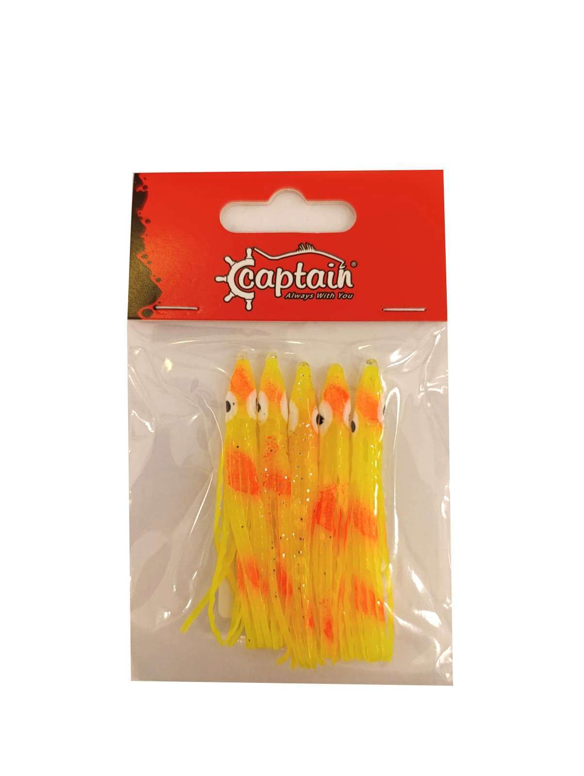 Captain 3594 Octopus Curly 6cm Ahtapot Sübye 5li Paket Suni Yem - 8
