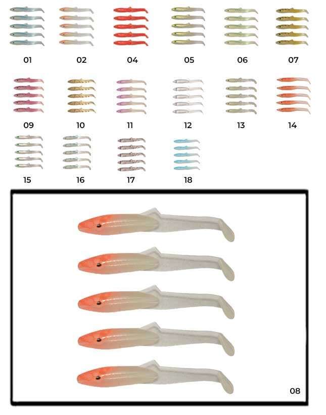 Captain 3595 Elegant 35cm Silikon Zargana 5li Paket Suni Yem - 08