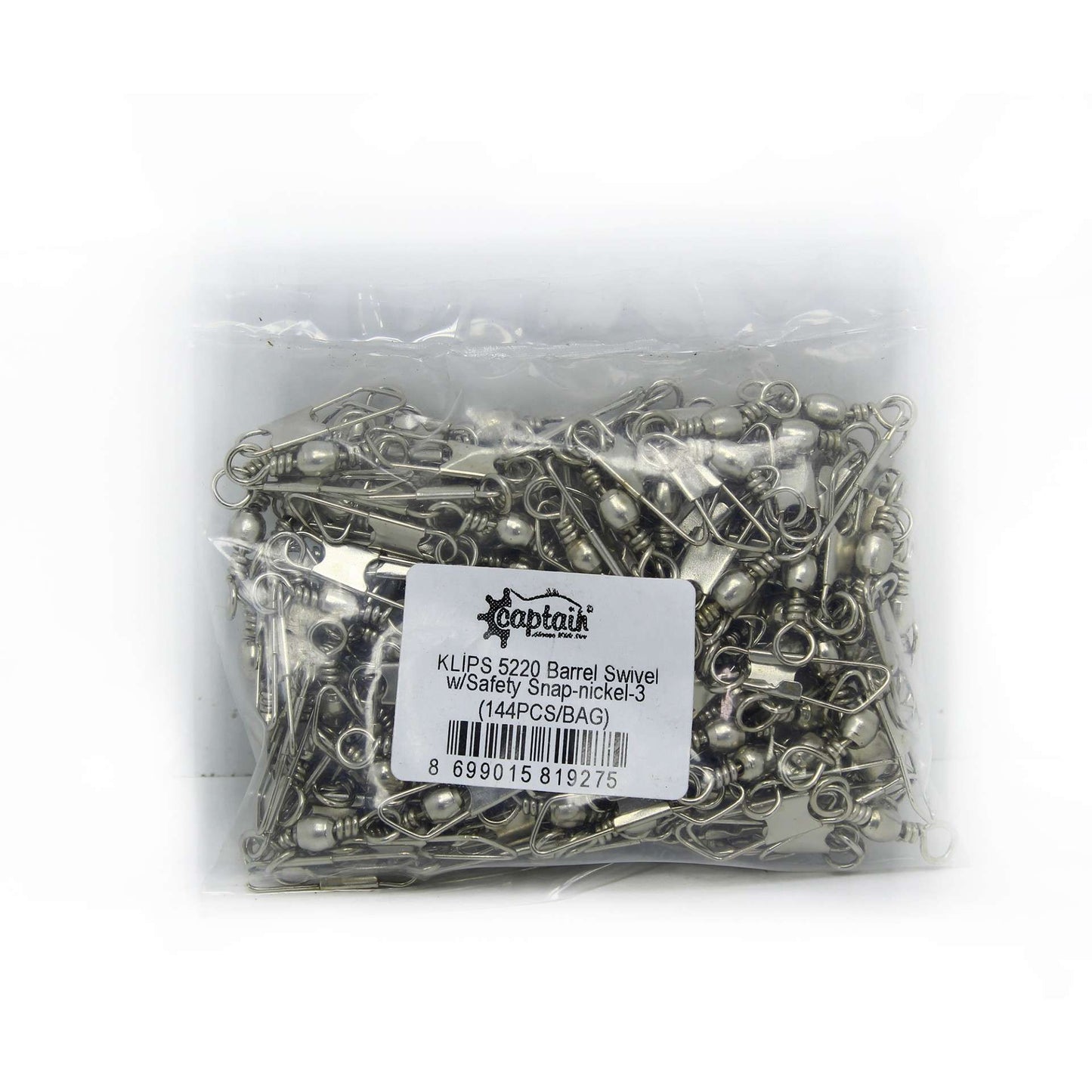 Captain 5220 Klips 144lü Paket Nikel