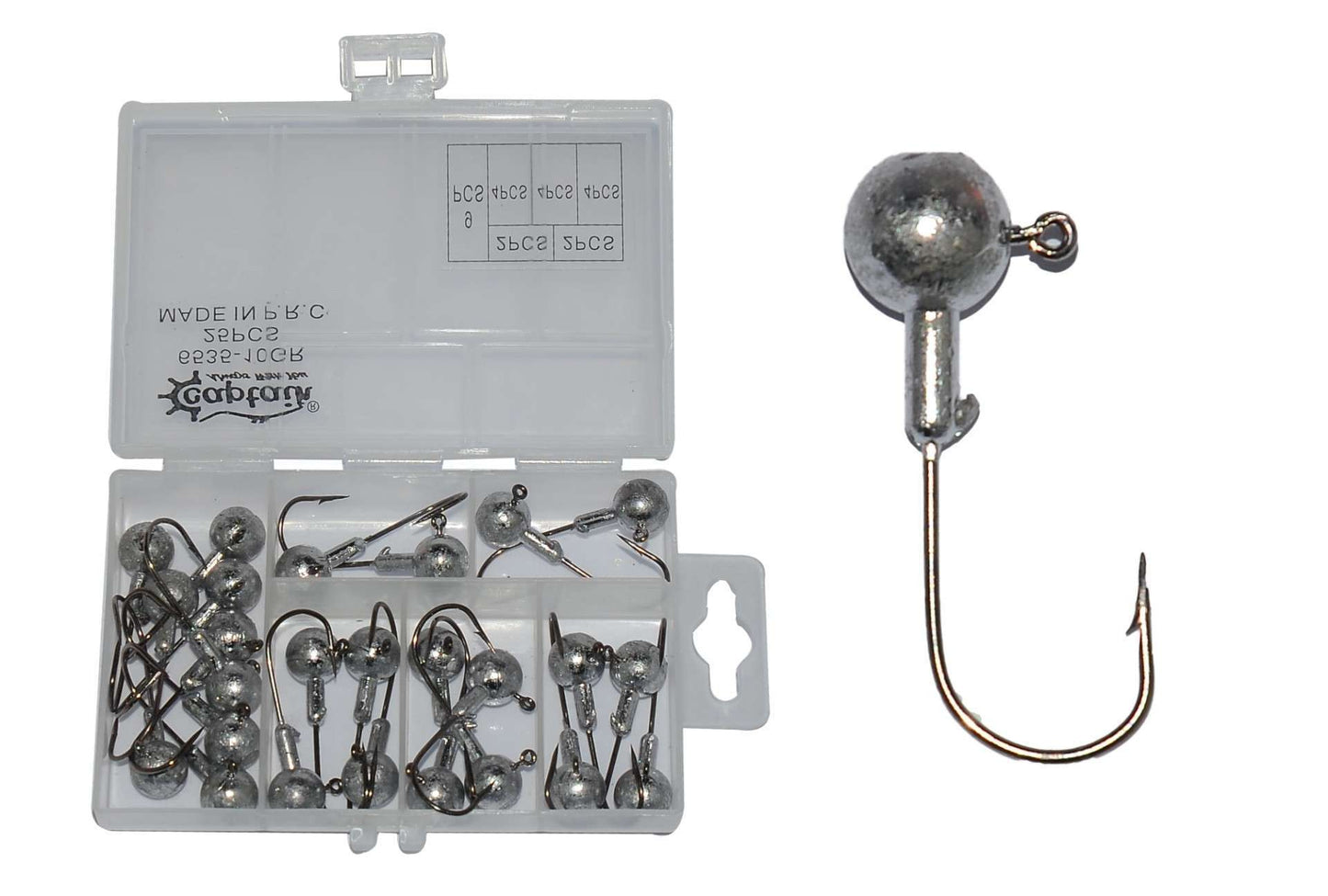 Captain 6435 Compact Eco Kutulu Jig Head Seti - Standart - 7GR-30ADET