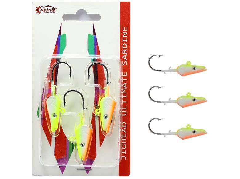 Captain 6457 Jig Head 15gr Ultimate Sardine 3lü Set - 1