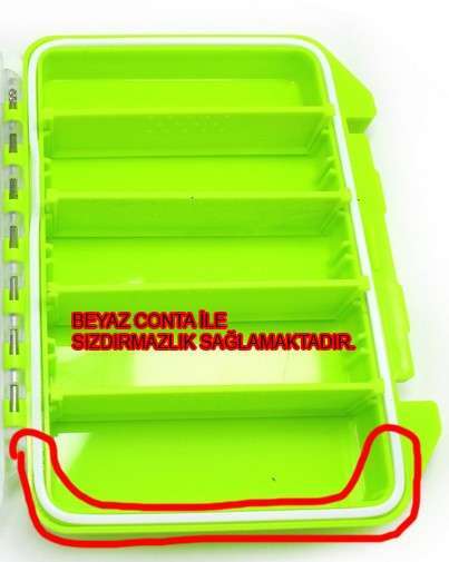 Captain 7240 Profesyonel Contalı Sahte Balık ve Jig Kutusu 15x11x3cm