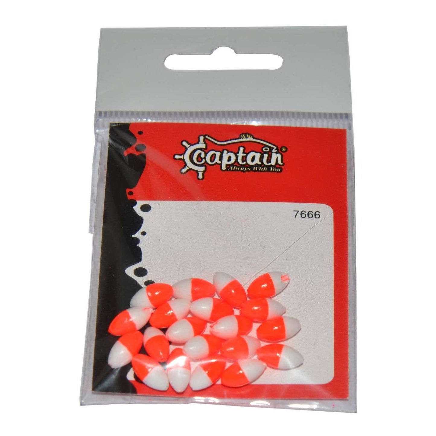 Captain 7666 Renkli Boncuk Oval 110mm Silikon Boncuk 20li Paket - KıRMıZıBYZ