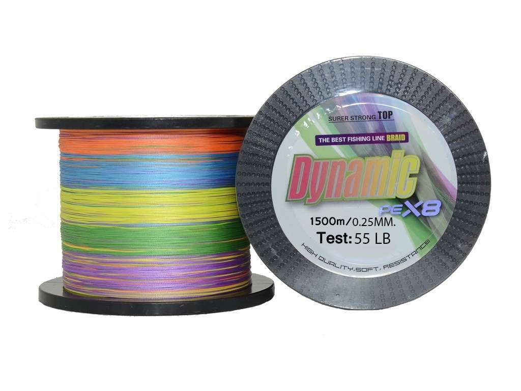 Captain Dynamic PE 8 Örgü Spin İp Misina 1500mt Multi Color - Standart - 0.18 MM