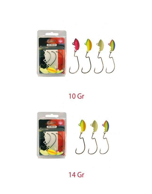 Captain Jig Head Current Offset İğneli Jig Head 3lü Mix Set - Standart - 10 GR