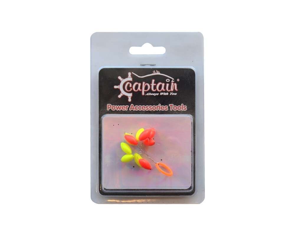 Captain Renkli Köpük Boncuk Oval 10lu Paket - Standart - 10 MM