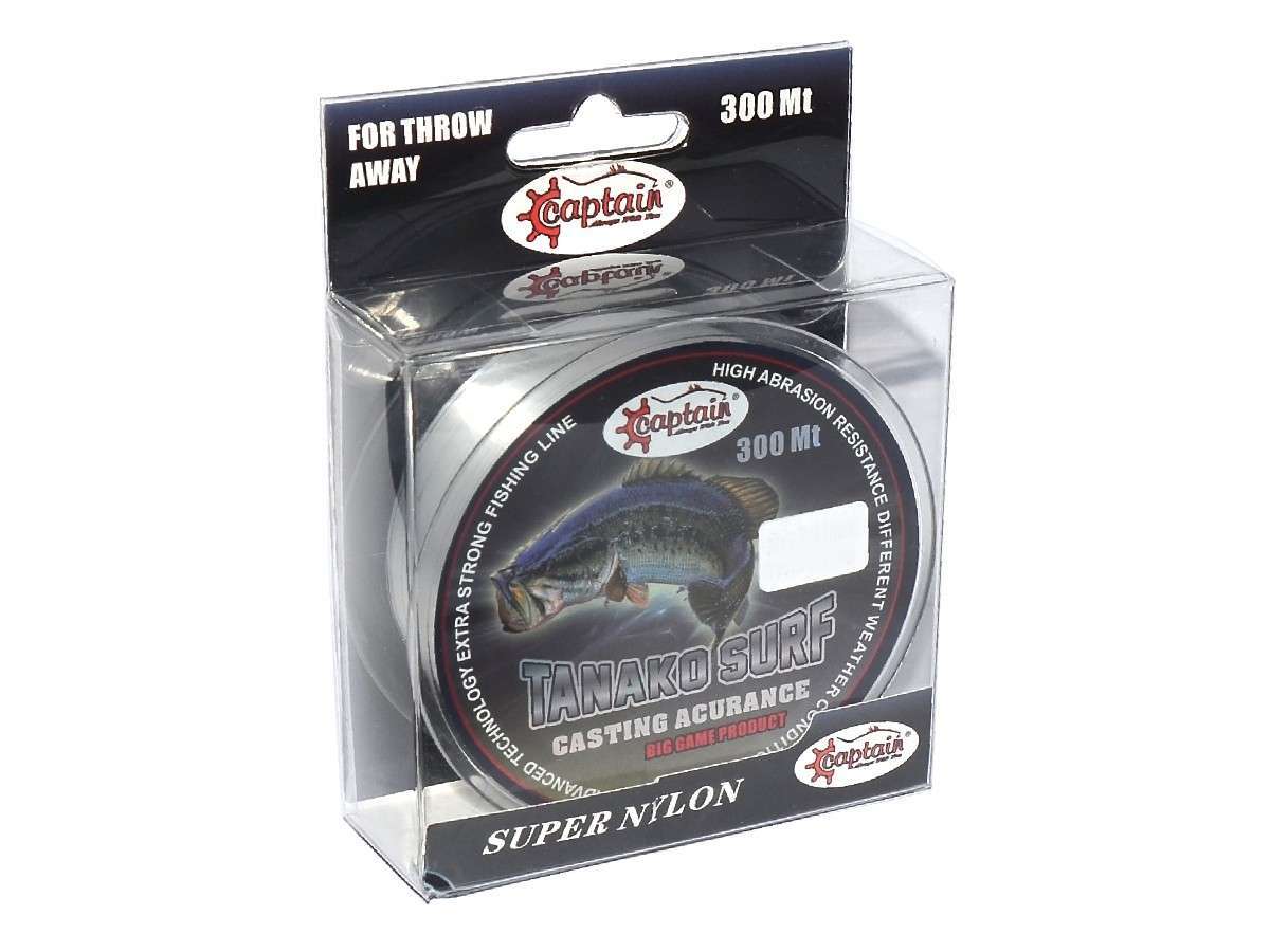 Captain Tanako Surf 300mt Monofilament Misina Beyaz - Standart - 0.40 MM