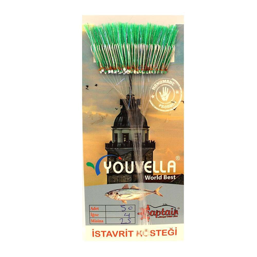 Çinekop Kösteği UV-GLOW Simli Youvella Kartonda 50 İğne 025mm Köstek