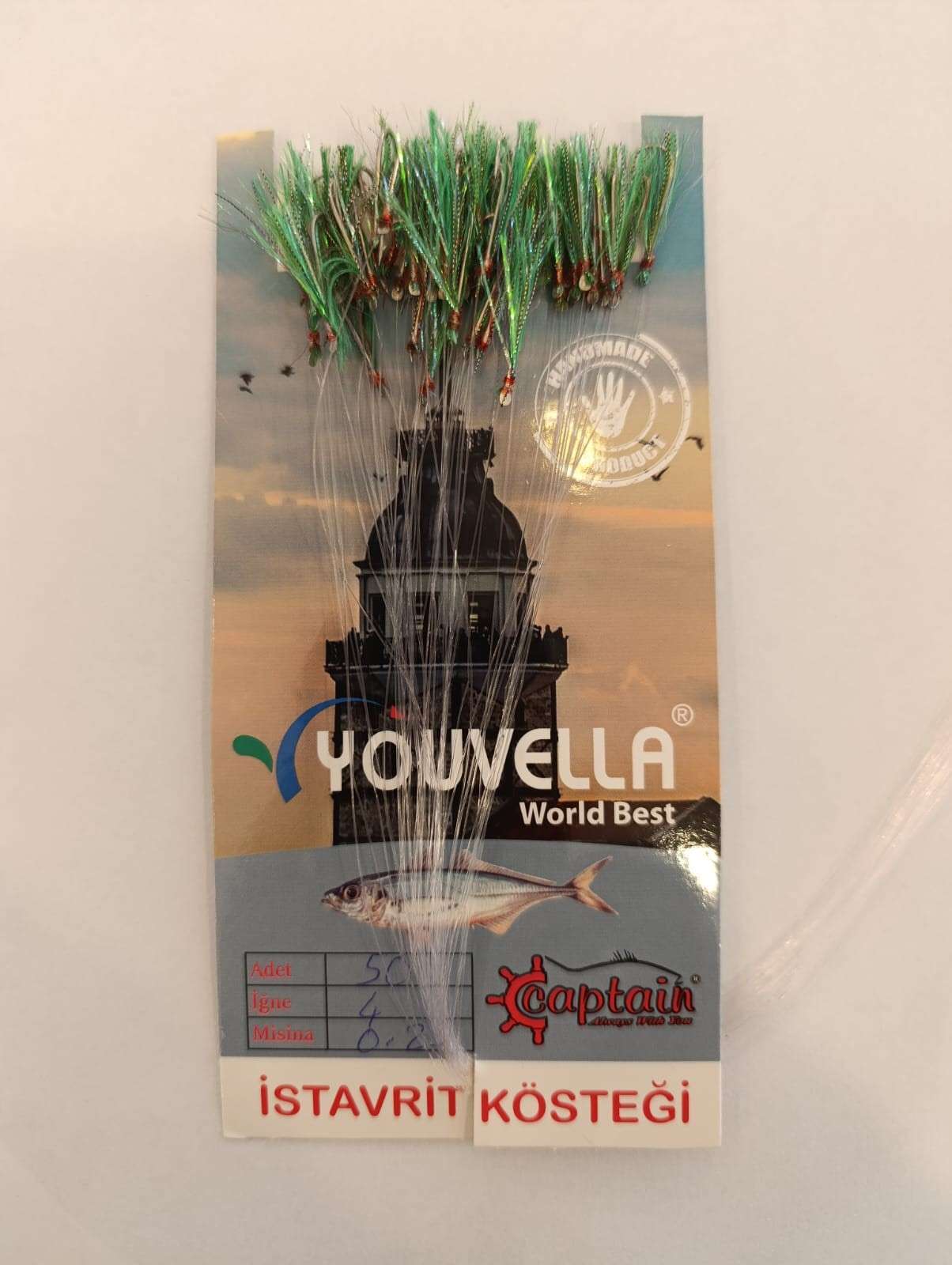 Çinekop Kösteği UV-GLOW Simli Youvella Kartonda 50 İğne 025mm Köstek - 64