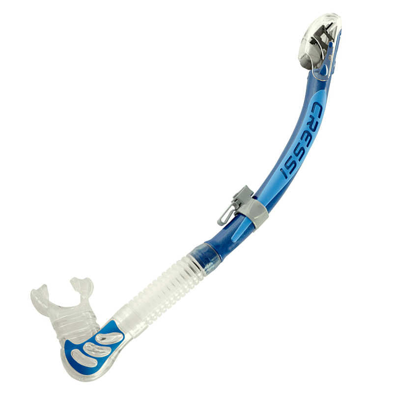Cressi Alpha Ultra Dry Şnorkel - CLEAR-BLUE-LIGHT BLUE
