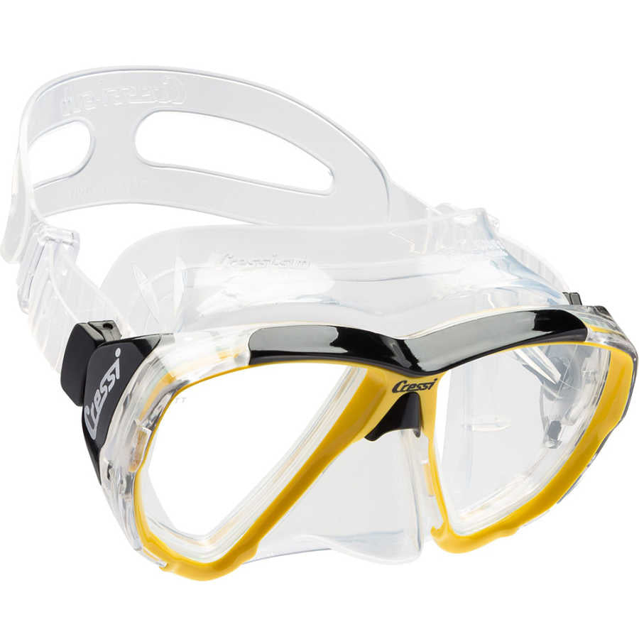 Cressi Big Eyes Dalış Maskesi - CLEAR-YELLOW
