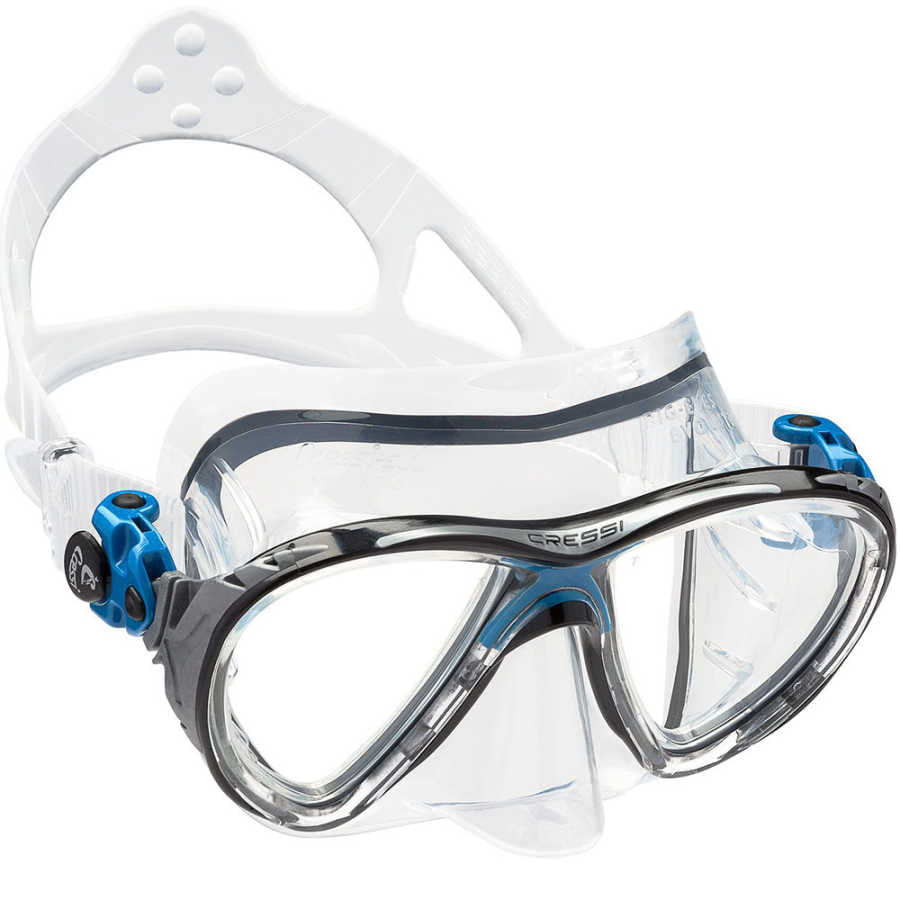 Cressi Big Eyes Evolution Dalış Maskesi - CLEAR-BLUE-BLACK