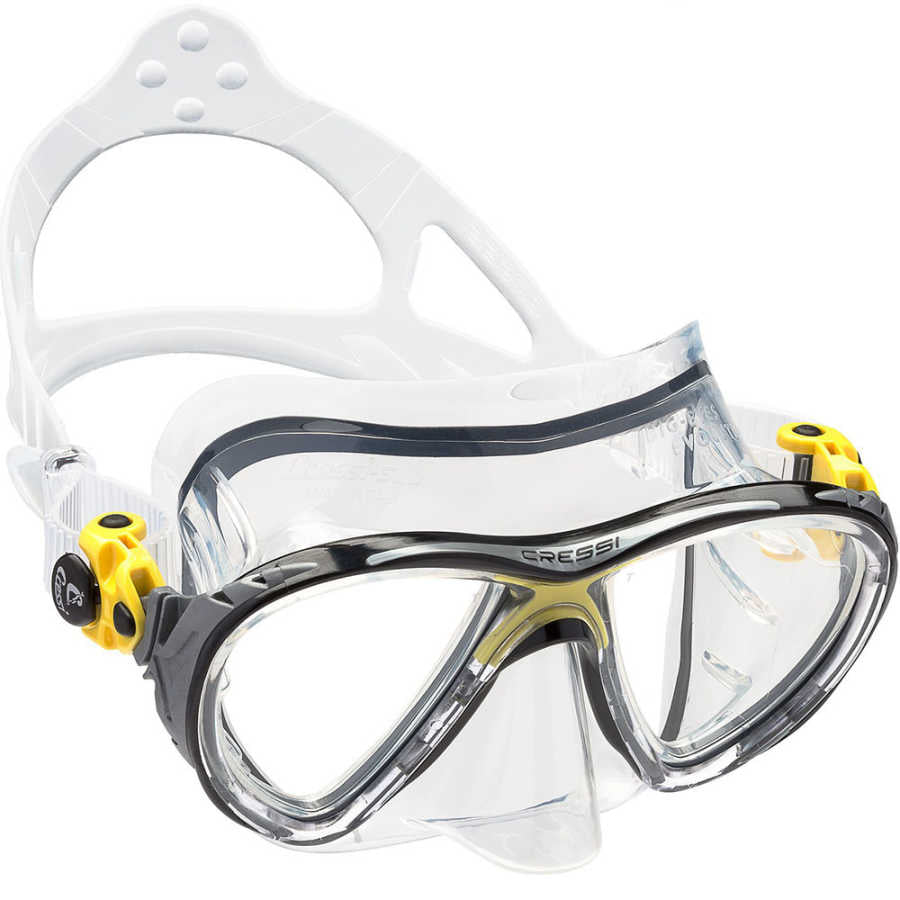 Cressi Big Eyes Evolution Dalış Maskesi - CLEAR-YELLOW-BLACK