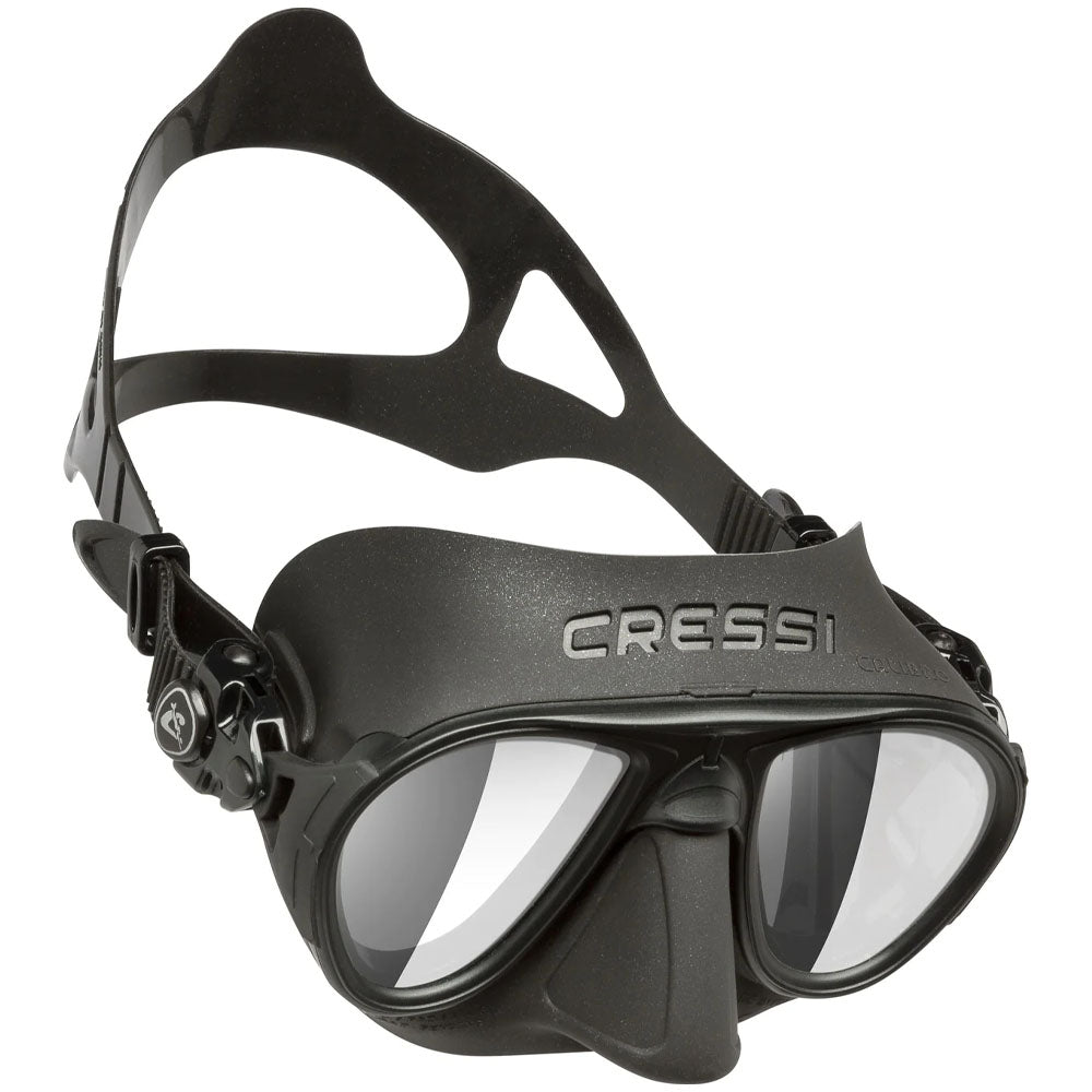 Cressi Calibro Dalış Maskesi - BLACK-BLACK-HD LENS