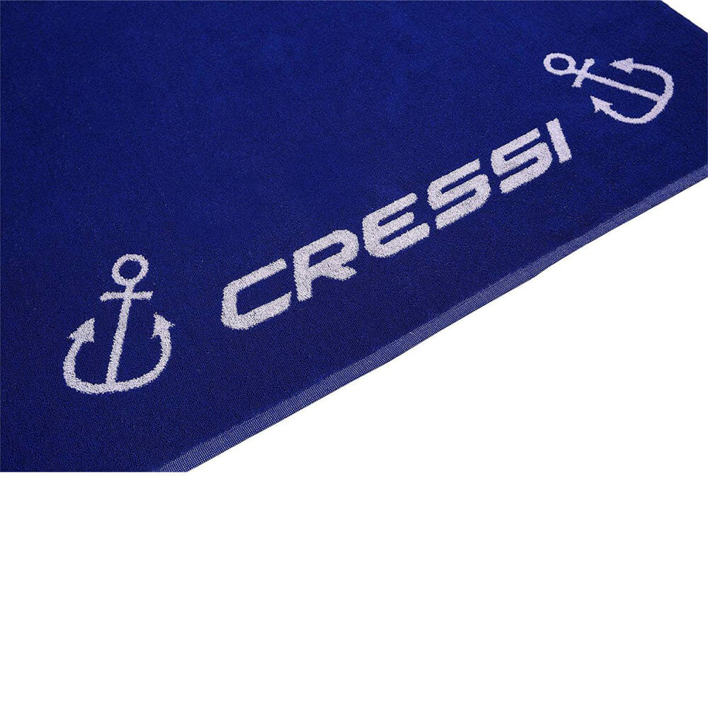 Cressi Cotton Frame Yüzde Yüz Pamuklu Plaj Havlusu - NAVY - 90X180CM