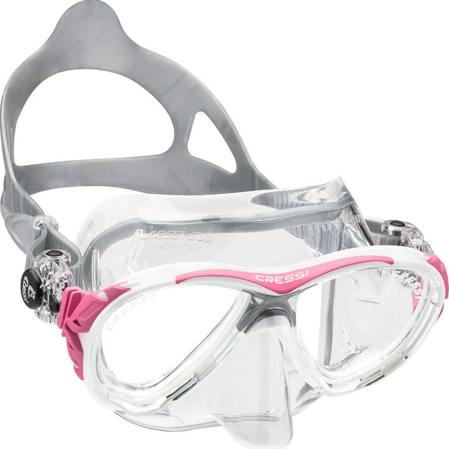 Cressi Eyes Evolution Crystal Dalış Maskesi - CLEAR-PINK