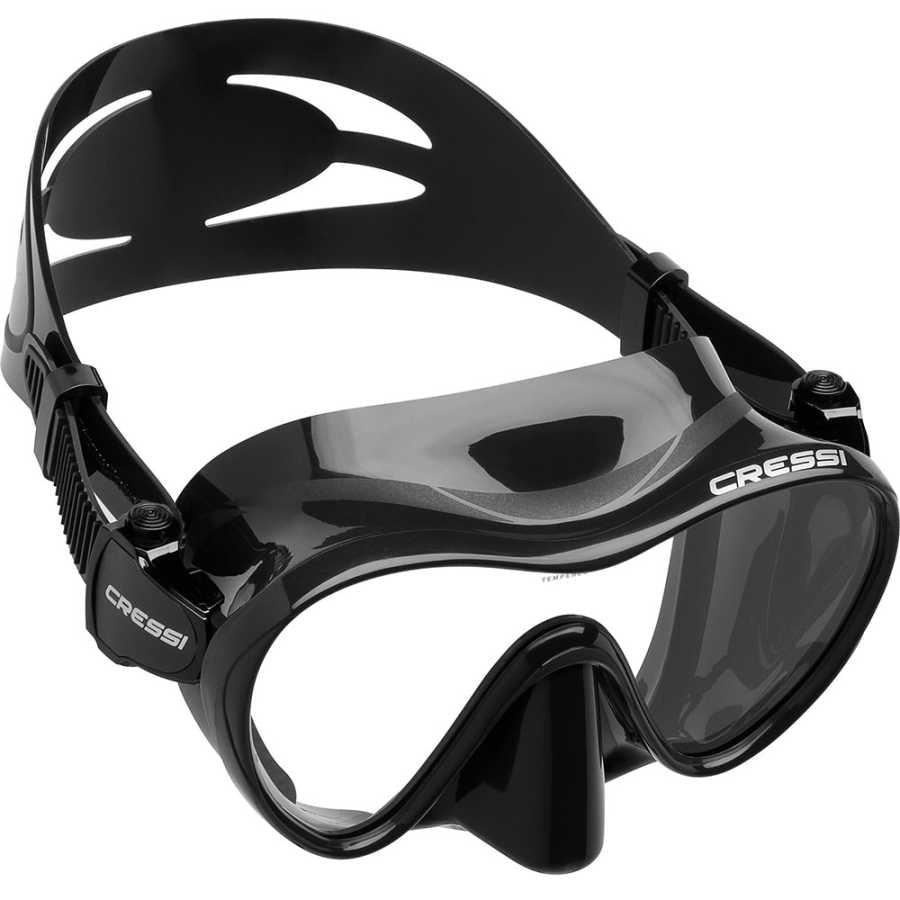 Cressi F1 Frameless Dalış Maskesi - BLACK-BLACK - YETİŞKİN