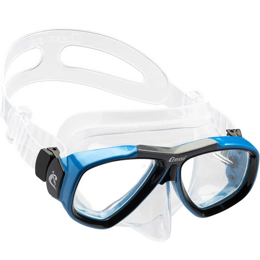 Cressi Focus Dalış Maskesi - CLEAR-BLUE