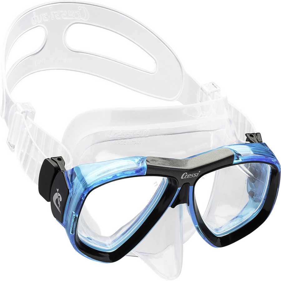 Cressi Focus Dalış Maskesi - CLEAR-AQUAMARINE
