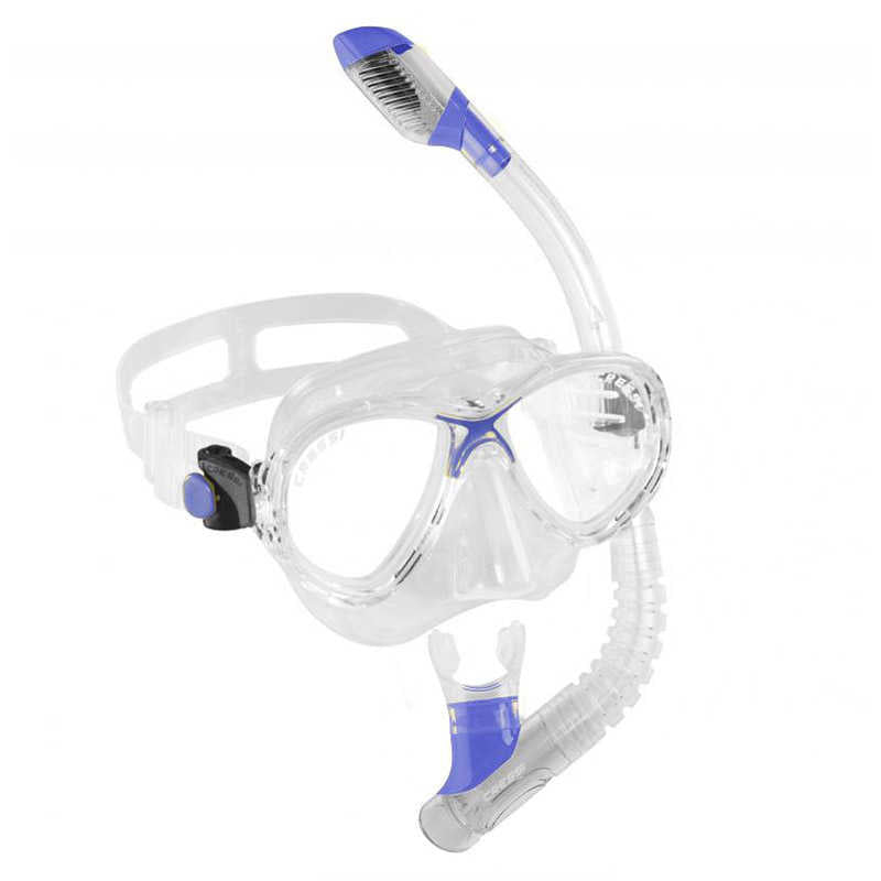 Cressi Junior Marea Maske Minidry Şnorkel Seti - CLEAR-BLUE