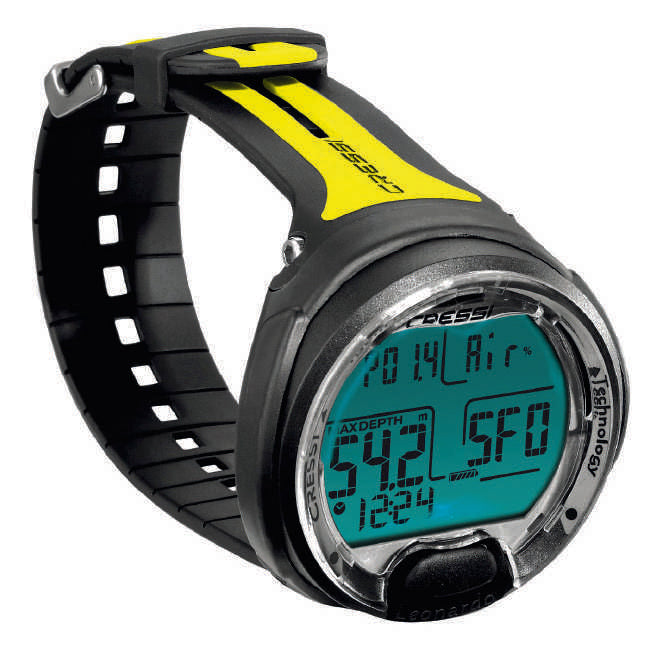 Cressi Leonardo Dalış Bilgisayarı - BLACK-YELLOW
