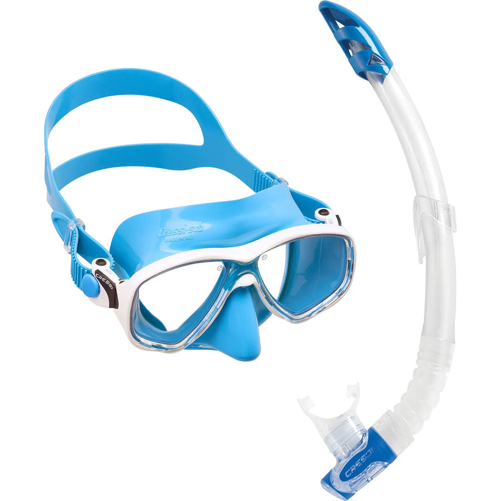 Cressi Marea Maske Gamma Şnorkel Seti - BLUE-BLUE