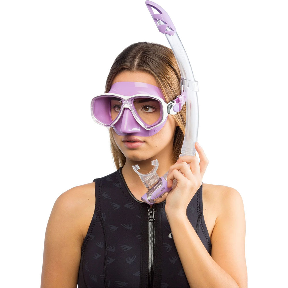 Cressi Marea Maske Gamma Şnorkel Seti - LILAC-LILAC