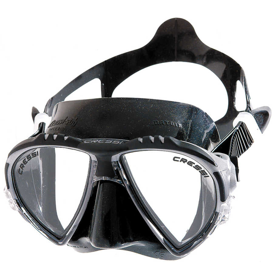 Cressi Matrix Dalış Maskesi - DARK-DARK