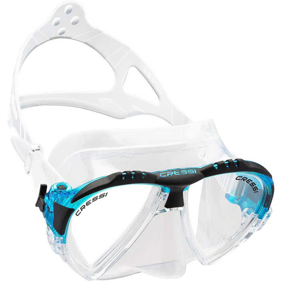 Cressi Matrix Dalış Maskesi - CLEAR-AQUAMARINE